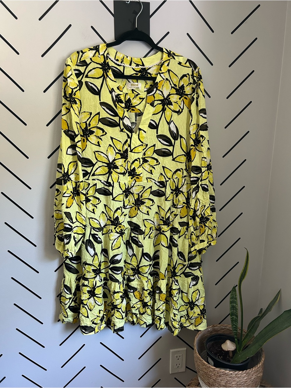 Maeve Anthropologie floral tunic flowy dress